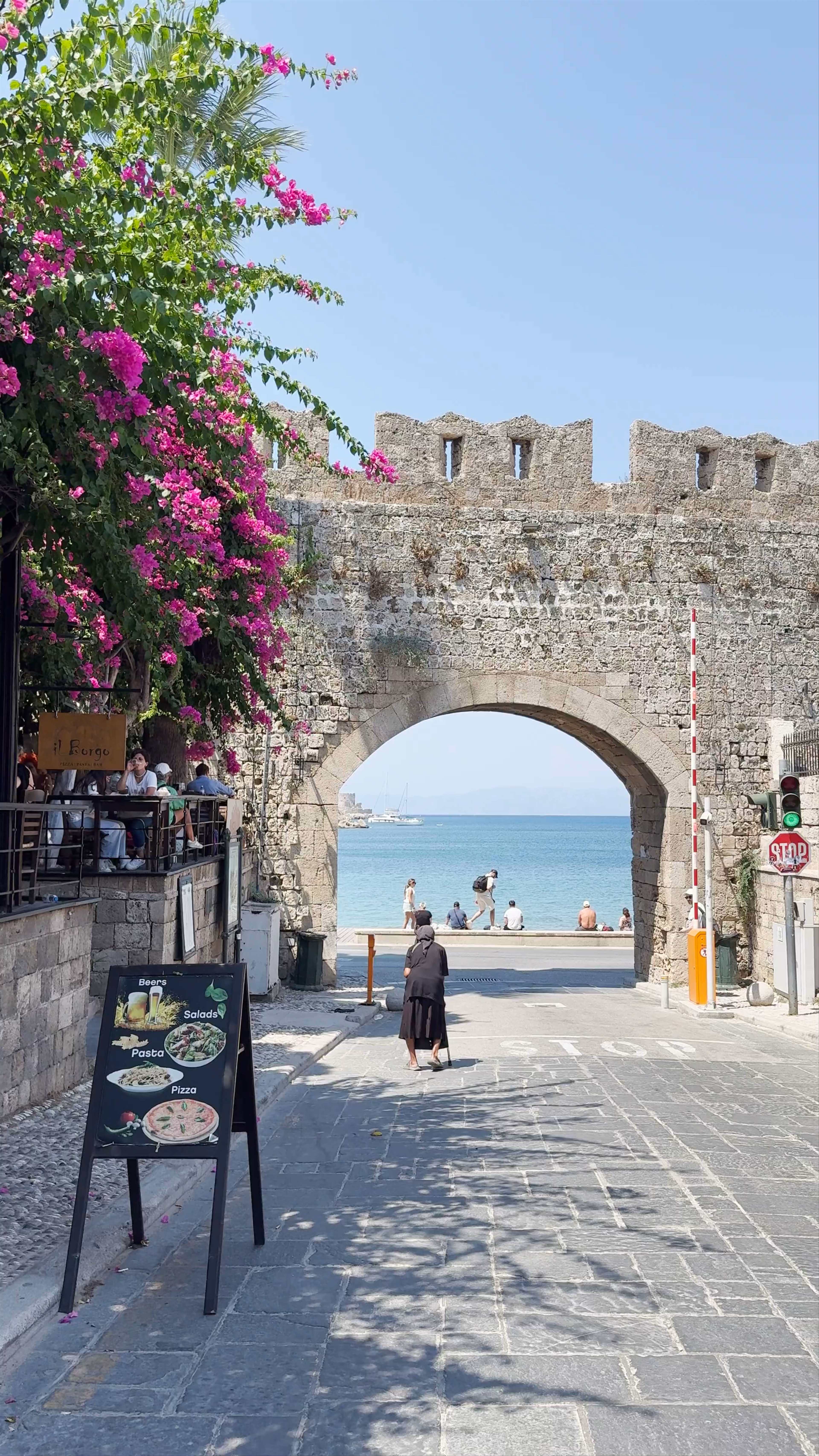 Liberty Gate: Historic Gateway to the Aegean Sea in Rhodes