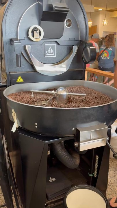 Collab Cafe - Sat by the roaster but this morning  just blending some beans. - Breakfast & Brunch Near Me - Kapaa, Hawaii