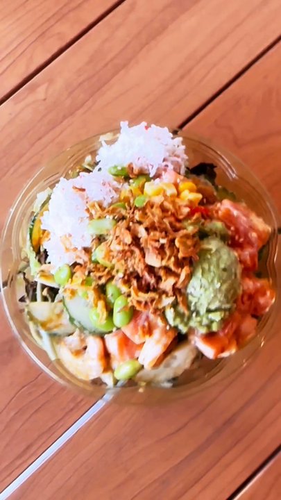 Poke Square - Food experience. Full video on Instagram @onoahu and YouTube @onoahu.travel - Poke Near Me - Seattle, Washington