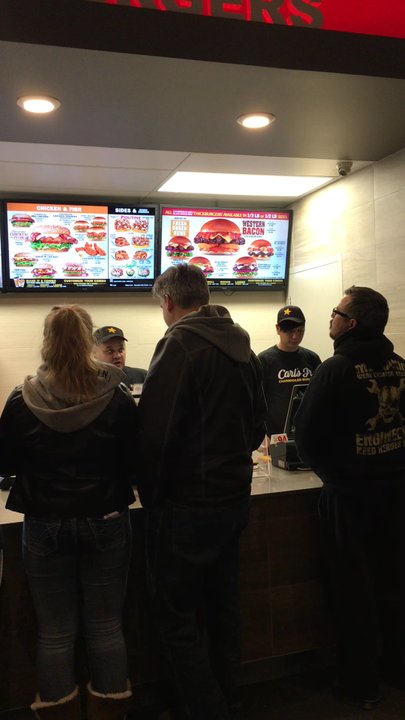 Carl's Jr - Quick pan of the interior - Fast Food Near Me - Calgary, Alberta