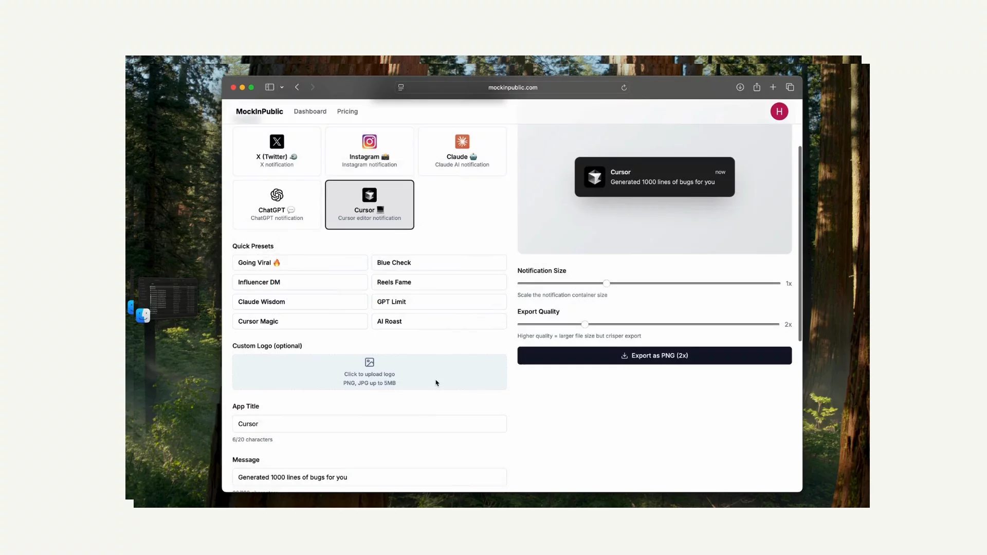 MockInPublic - Create Realistic Notification image 1