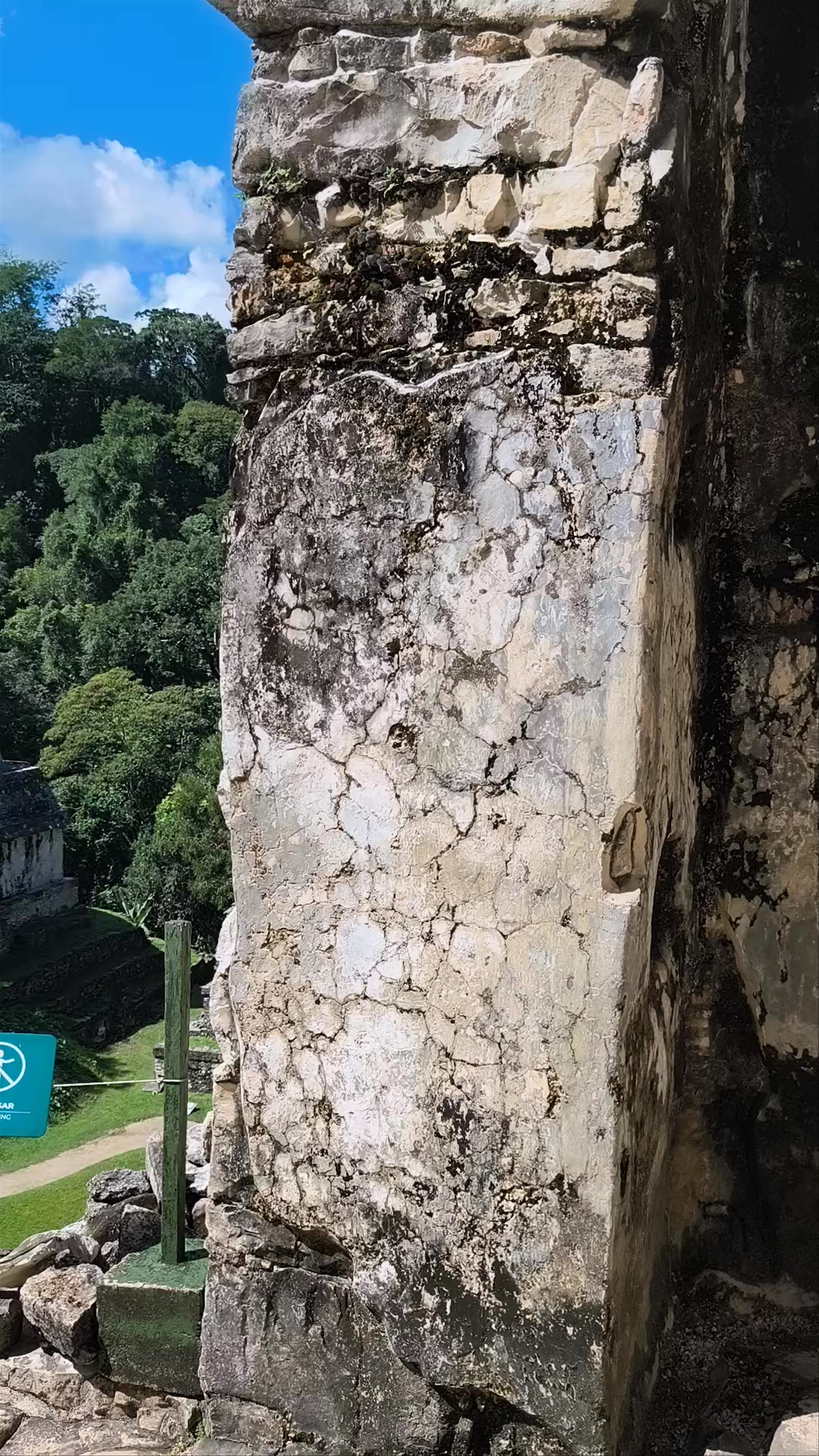 Templo de la Cruz, Palenque-Ruinas