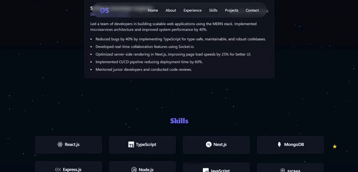 Personal Portfolio Website 🧸 image 1