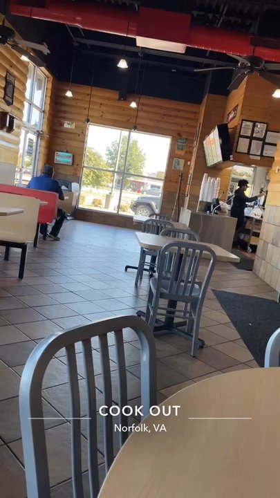 Cook Out - This is the interior of the restaurant - American Near Me - Norfolk, Virginia
