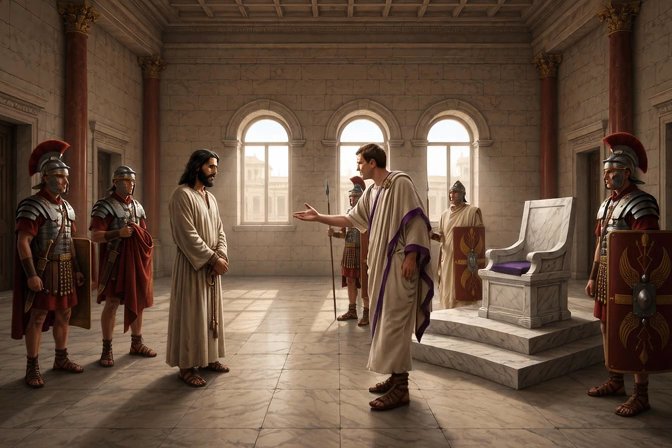 Jesus Before Pilate -1