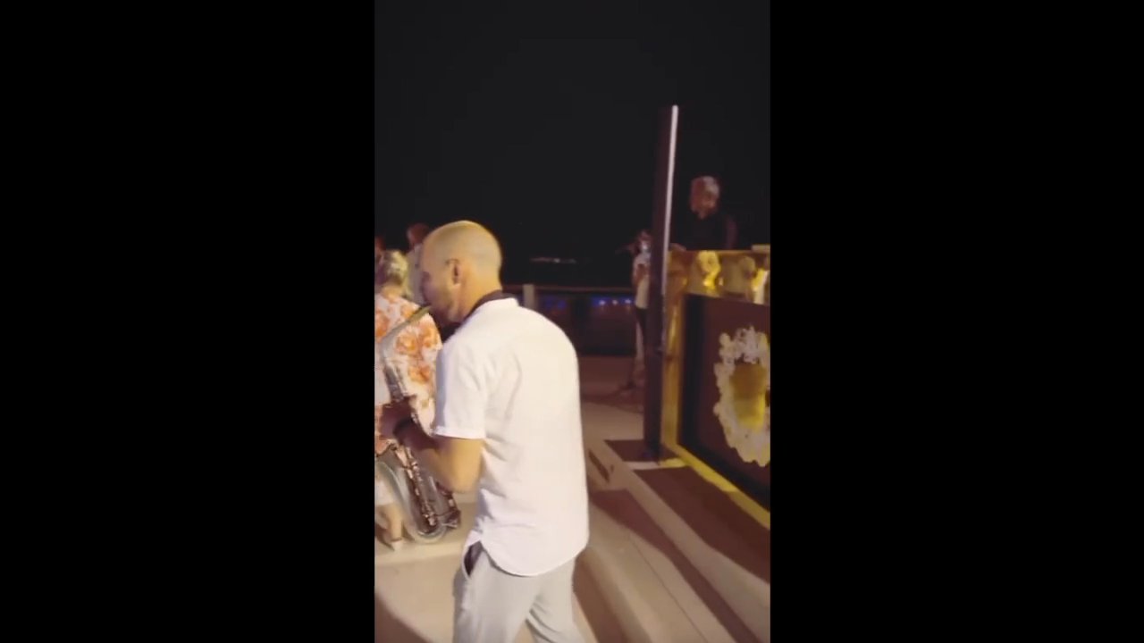 Party Sax & DJ - Wedding in Santorini - video