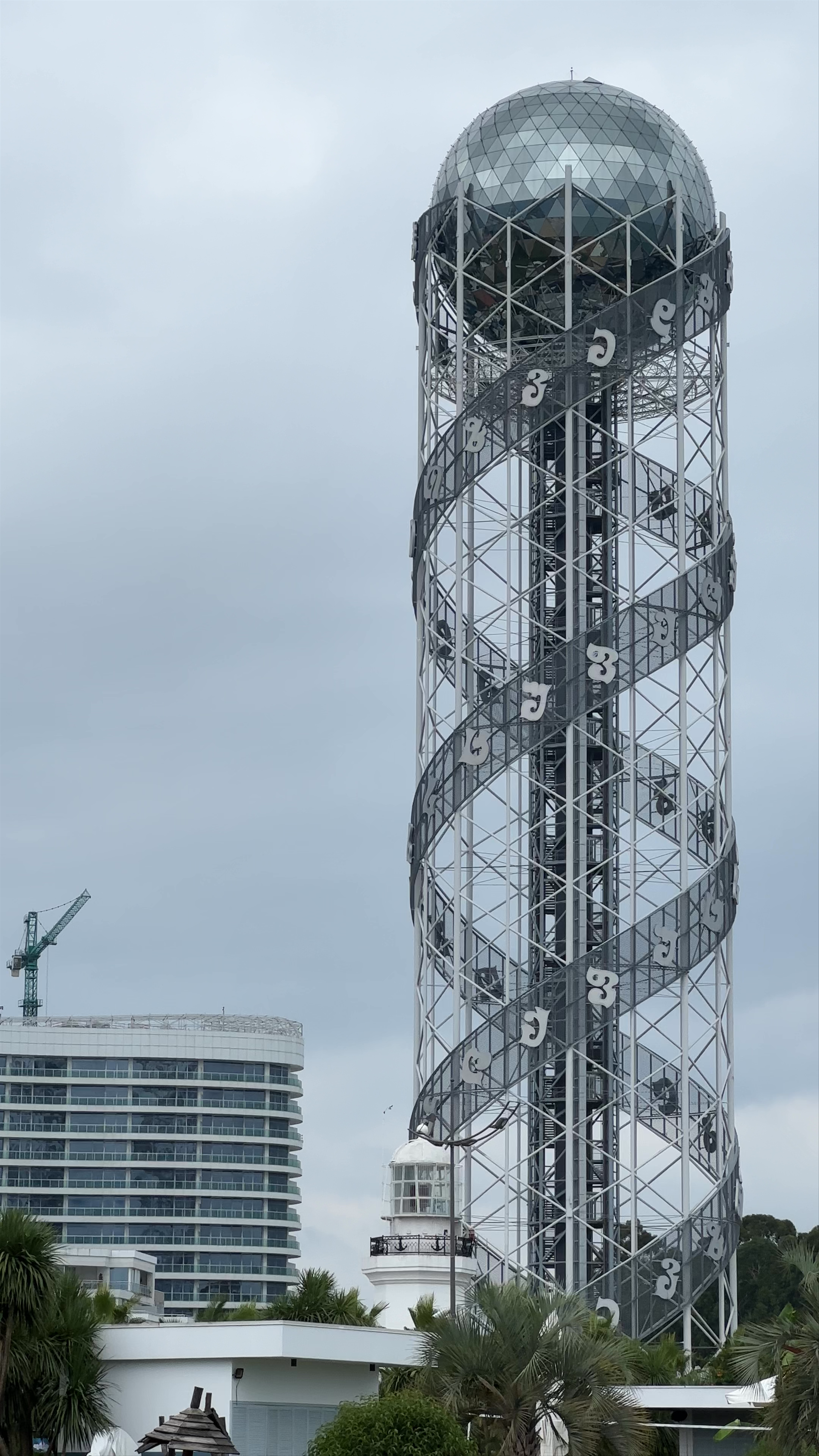 Alphabet Tower: Iconic Modern Landmark on Batumi's Seaside Boulevard