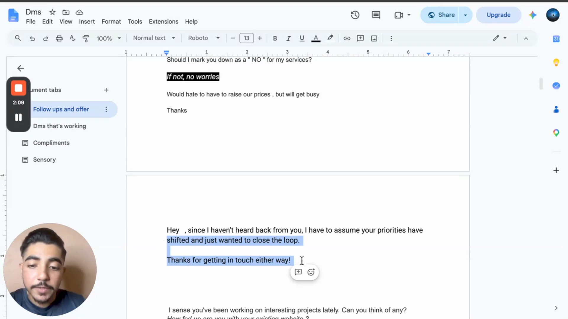How to make clients respond, framework for clients who ghosted you
