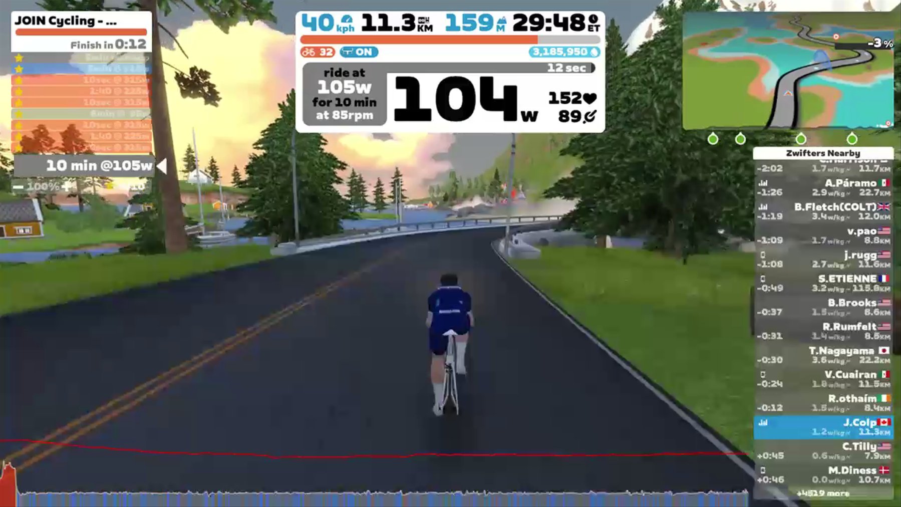 Zwift - JOIN Cycling - Sprint-VO2max-sprint in Watopia