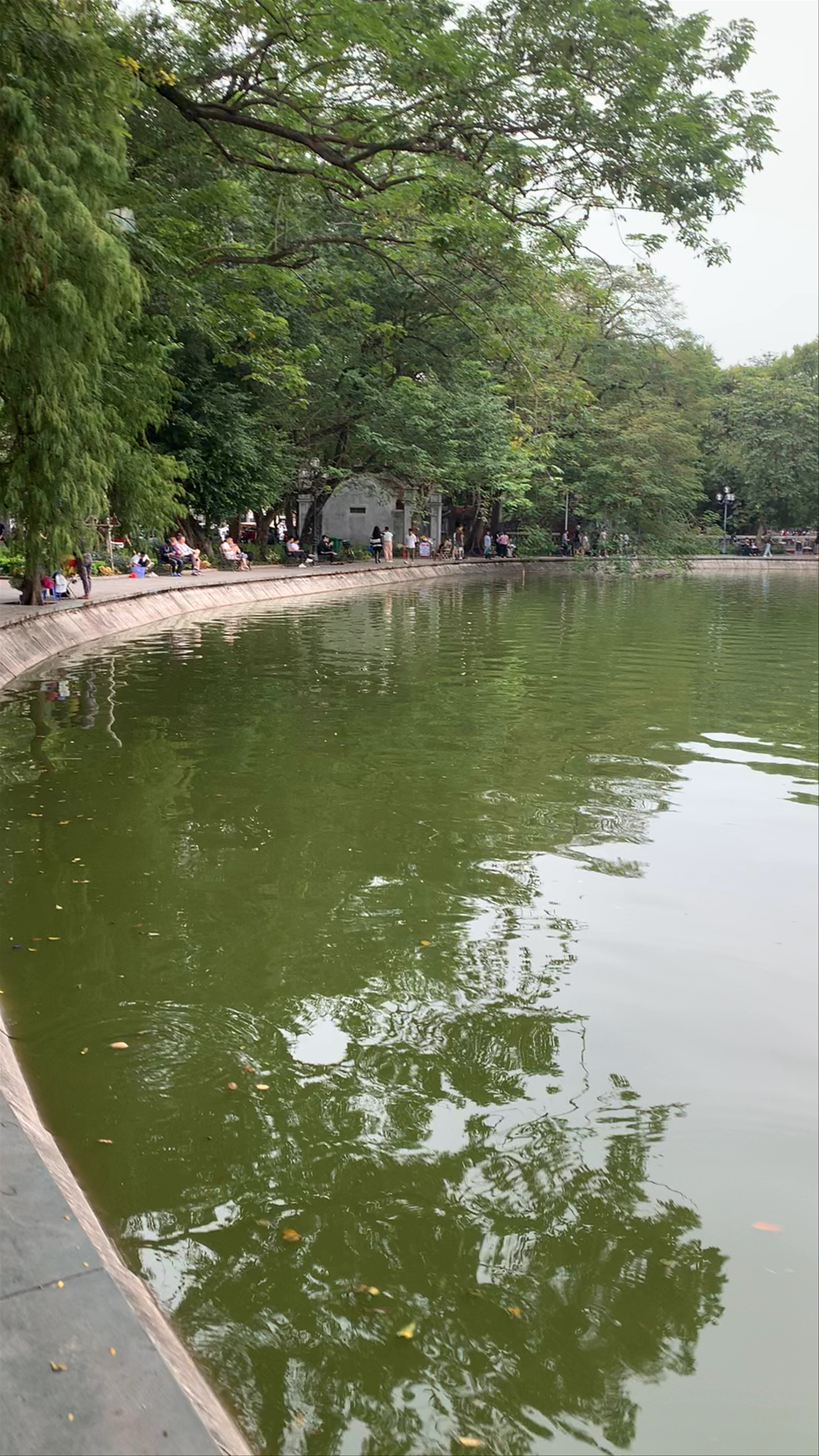 Serene Stroll Around Hoàn Kiếm Lake in Hanoi, Vietnam