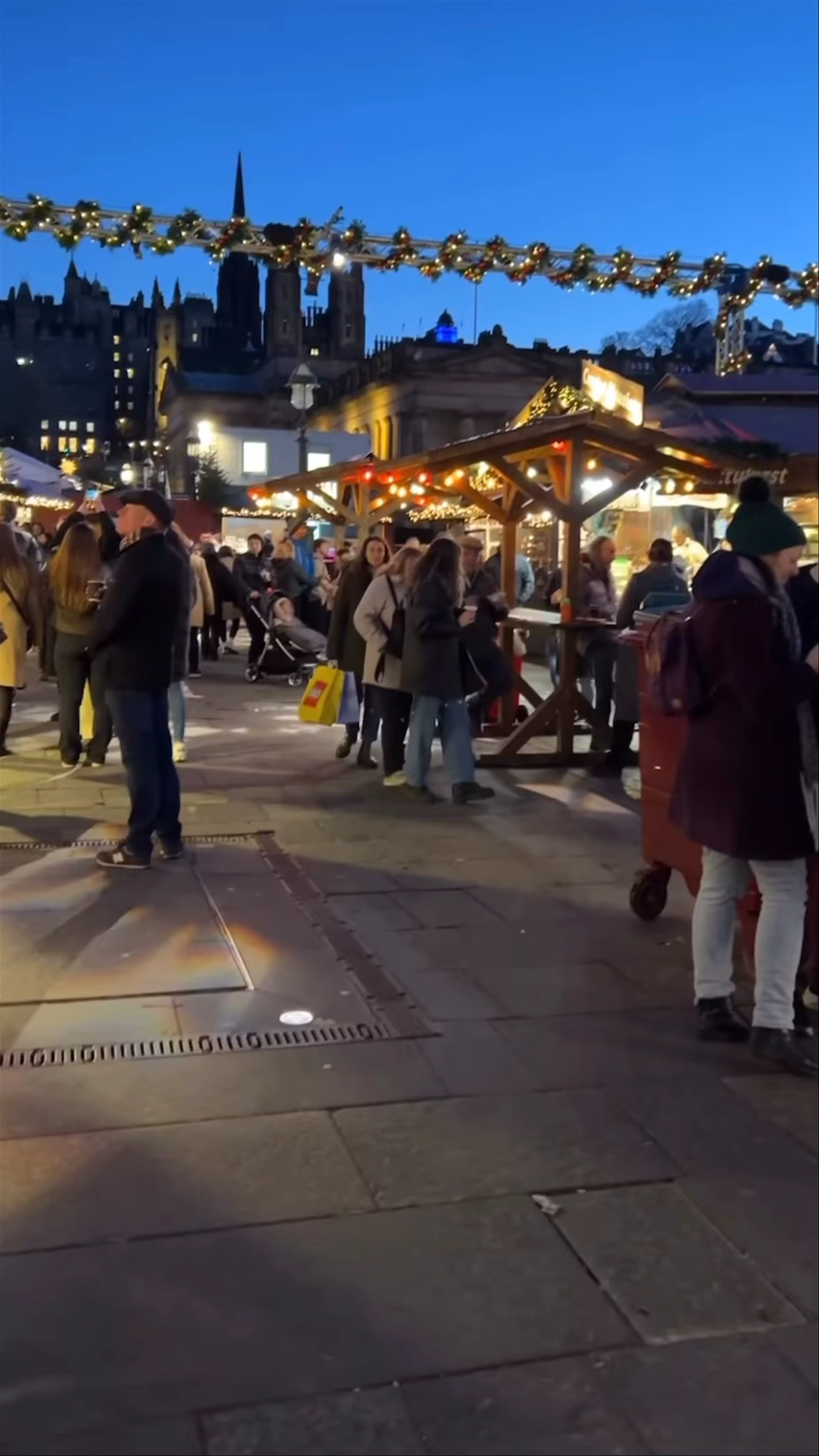 Edinburgh Christmas Market, Princes Street, Edinburgh, UK