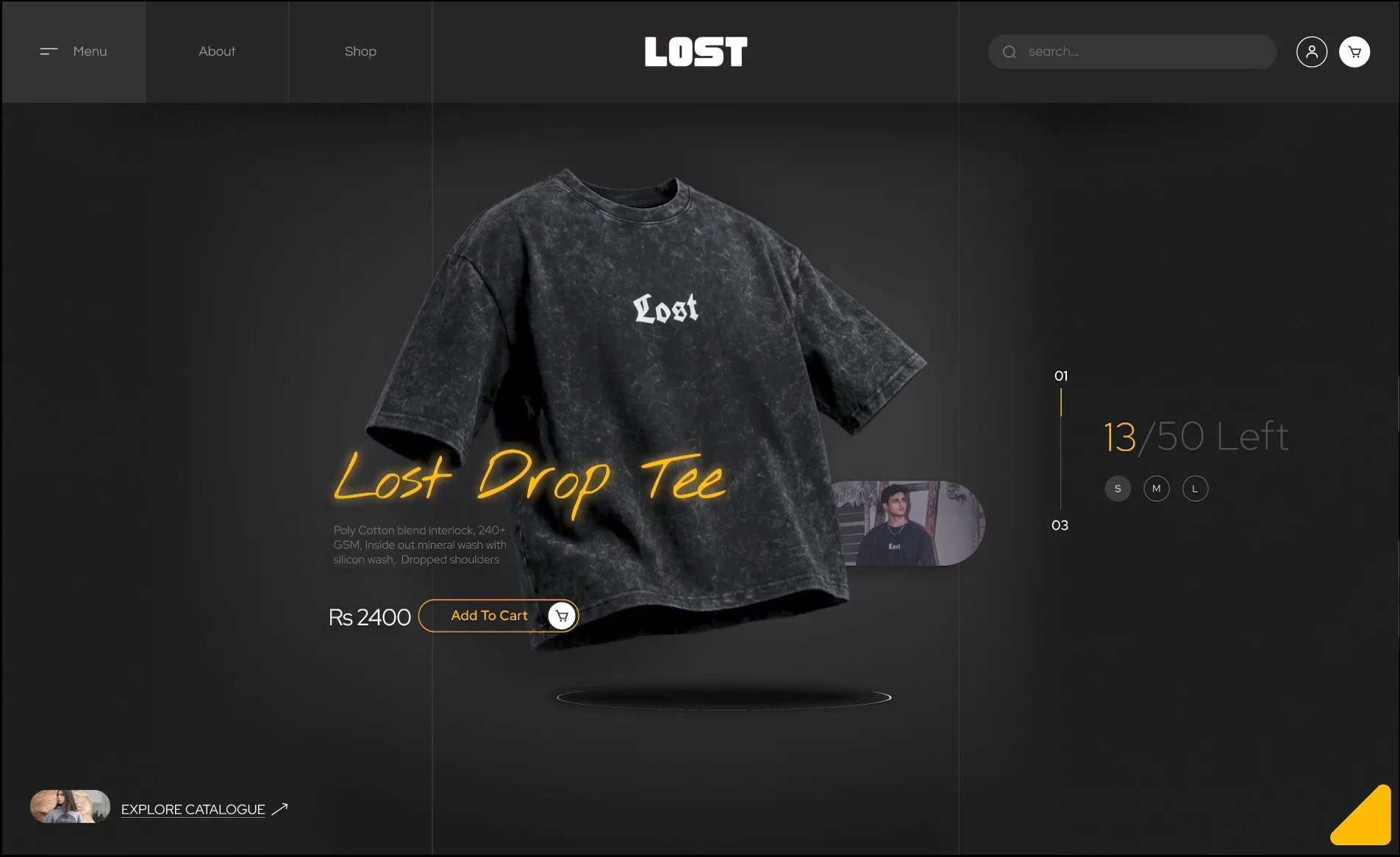 Built a creative, sleek, 'cool' website for this clothing brand!