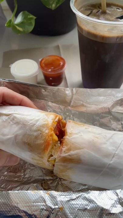Better Half Coffee & Kitchen - $19: Hojicha w/ Ube Oatmilk, Chorizo Breakfast Burrito - Coffee & Tea Near Me - Elmhurst, New York