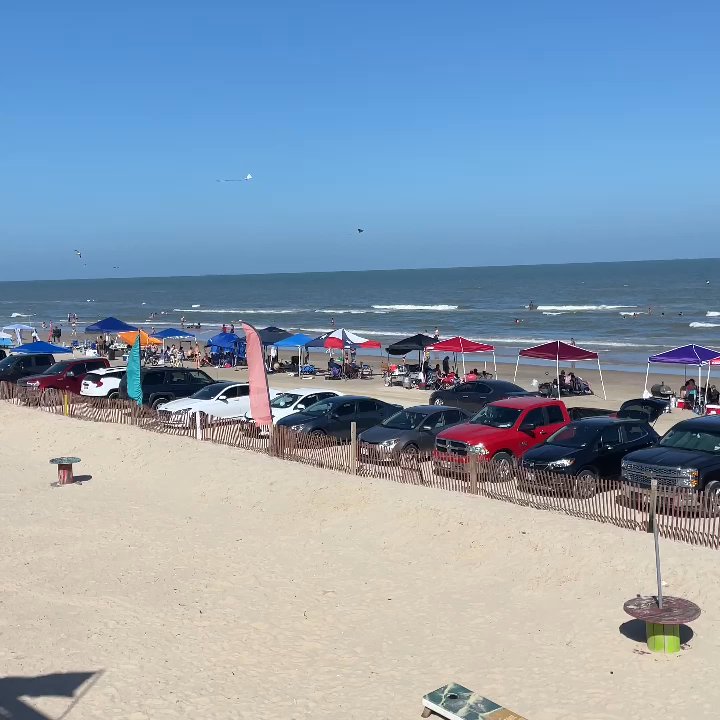 Beachfront Deck Bar & Grill - 2nd floor deck view - Bars Near Me - Surfside Beach, Texas