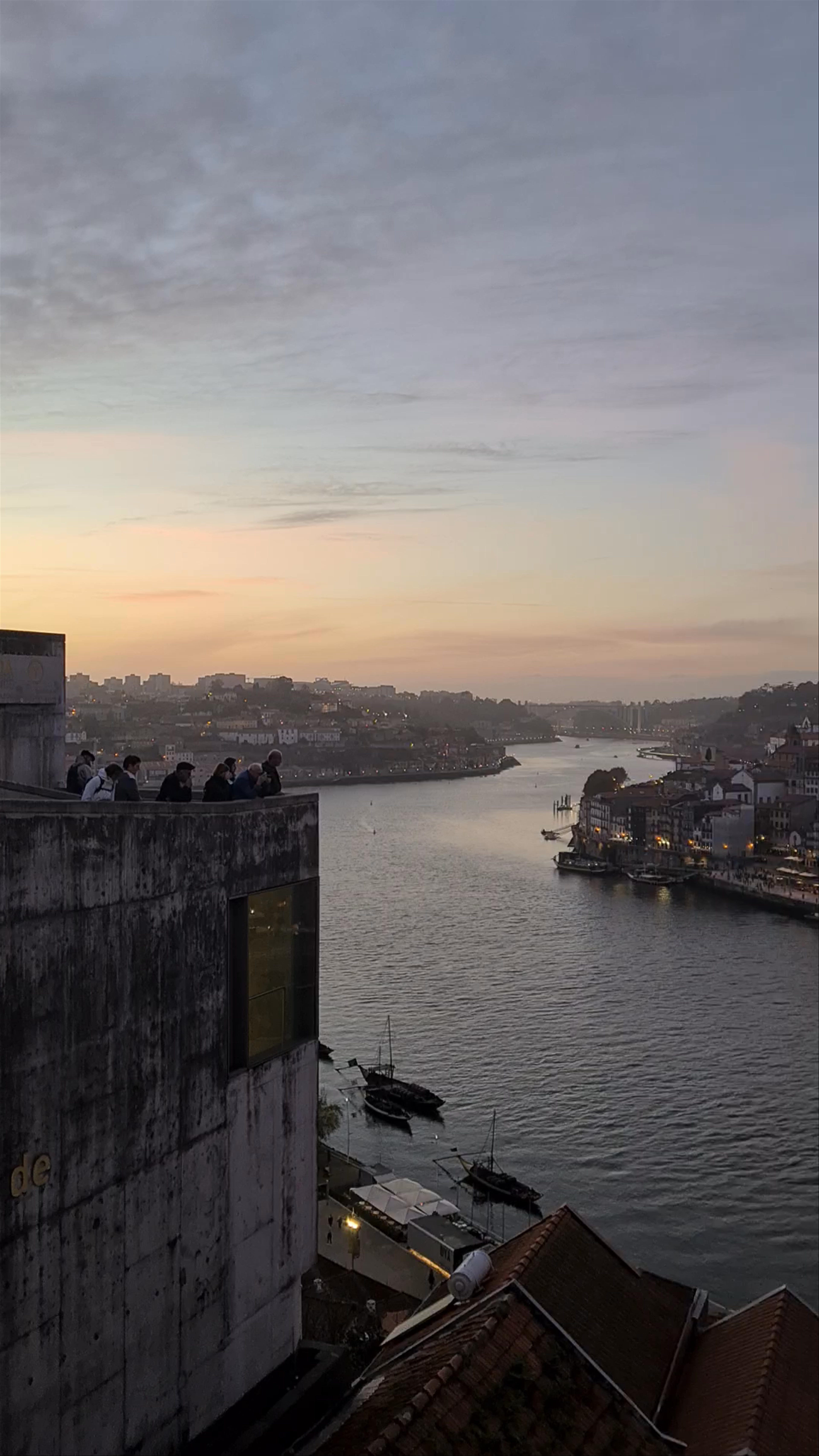 Sunset Views from Miradouro da Ribeira, Vila Nova de Gaia, Porto