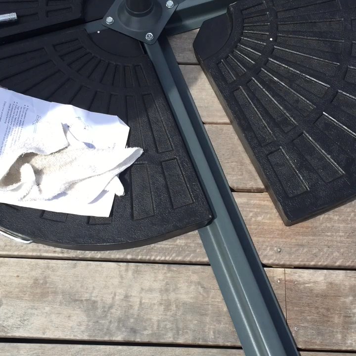 Modani Furniture Dallas - A new umbrella was sent, this time they put it together and yet the same thing.  Not only is it not stable its sticking out - Furniture Stores Near Me - Dallas, Texas