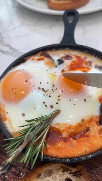 Fig & Ginger - Roasted Mushroom Baked Eggs - Breakfast & Brunch Near Me - Honolulu, Hawaii