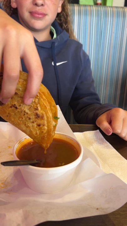 Los Tacos - Authentic birria taco dipped in consomé aka beef broth - Mexican Near Me - Temecula, California