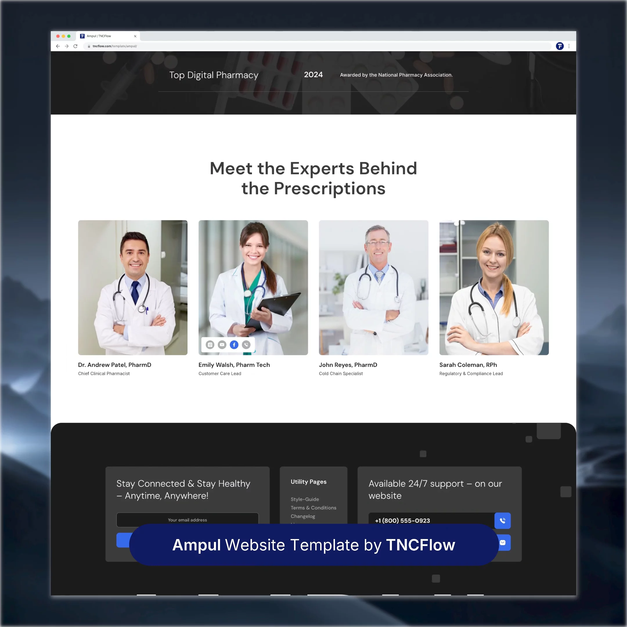 Healthcare, made easier. 💊✨Meet Ampul — a modern pharmacy website template built for pharmacies, medical stores, healthcare providers, clinics, and wellness businesses. Showcase medical products with pharmacy categories, online checkout, and a dedicated prescription upload flow, creating a seamless digital experience for selling healthcare products and supporting patients online.Explore Ampul → https://framer.link/stnMjih