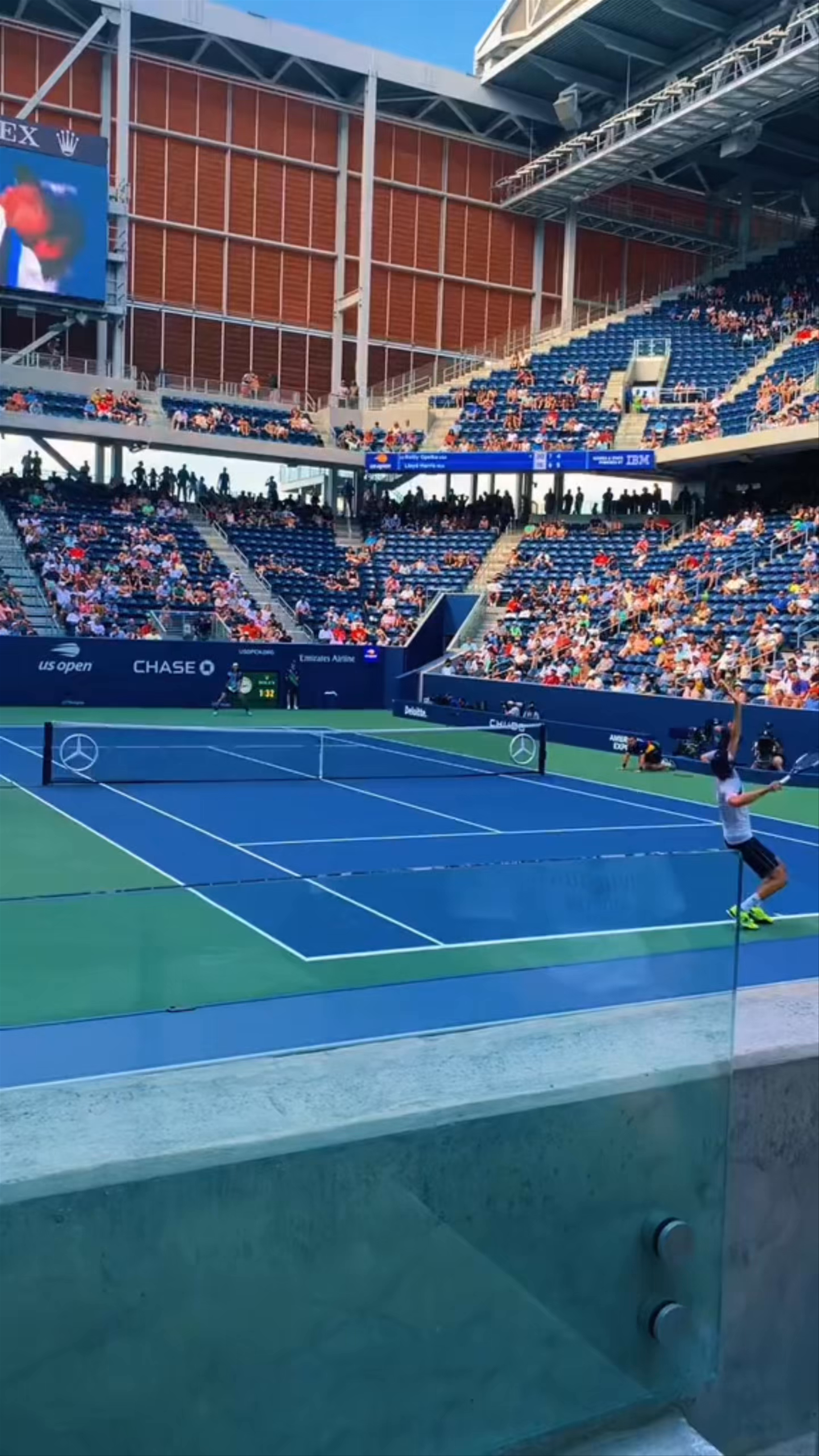 Live Tennis Action at Arthur Ashe Stadium, Flushing, NY