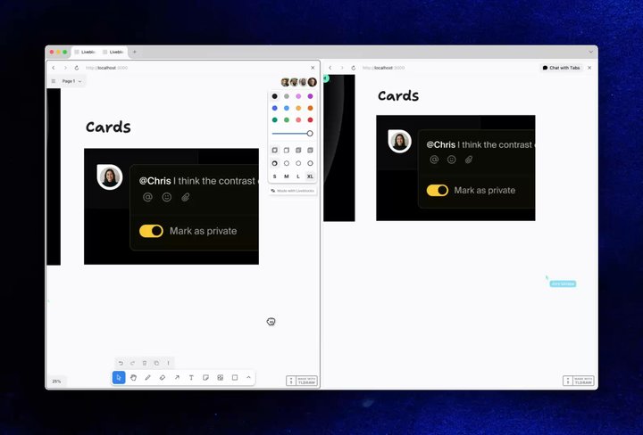 Sharing an uploaded image with other users in a Liveblocks room
