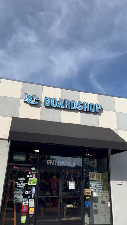 NC Boardshop - IG: @Ezekiel_Bon650 - Surf Shop Near Me - Los Gatos, California
