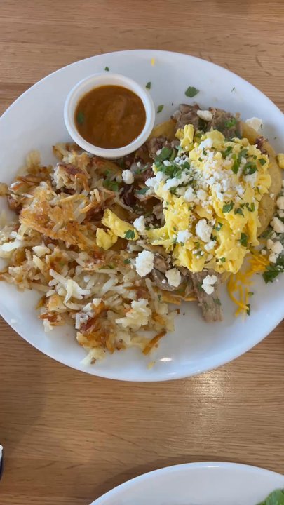 Jam + Toast - The migas, berry bliss French toast and huevos rancheros (no beans) - Breakfast & Brunch Near Me - Frisco, Texas