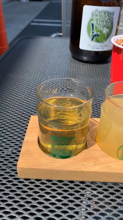 Tapped Apple Hard Cider - Flights and a growler - Breweries Near Me - Salida, California