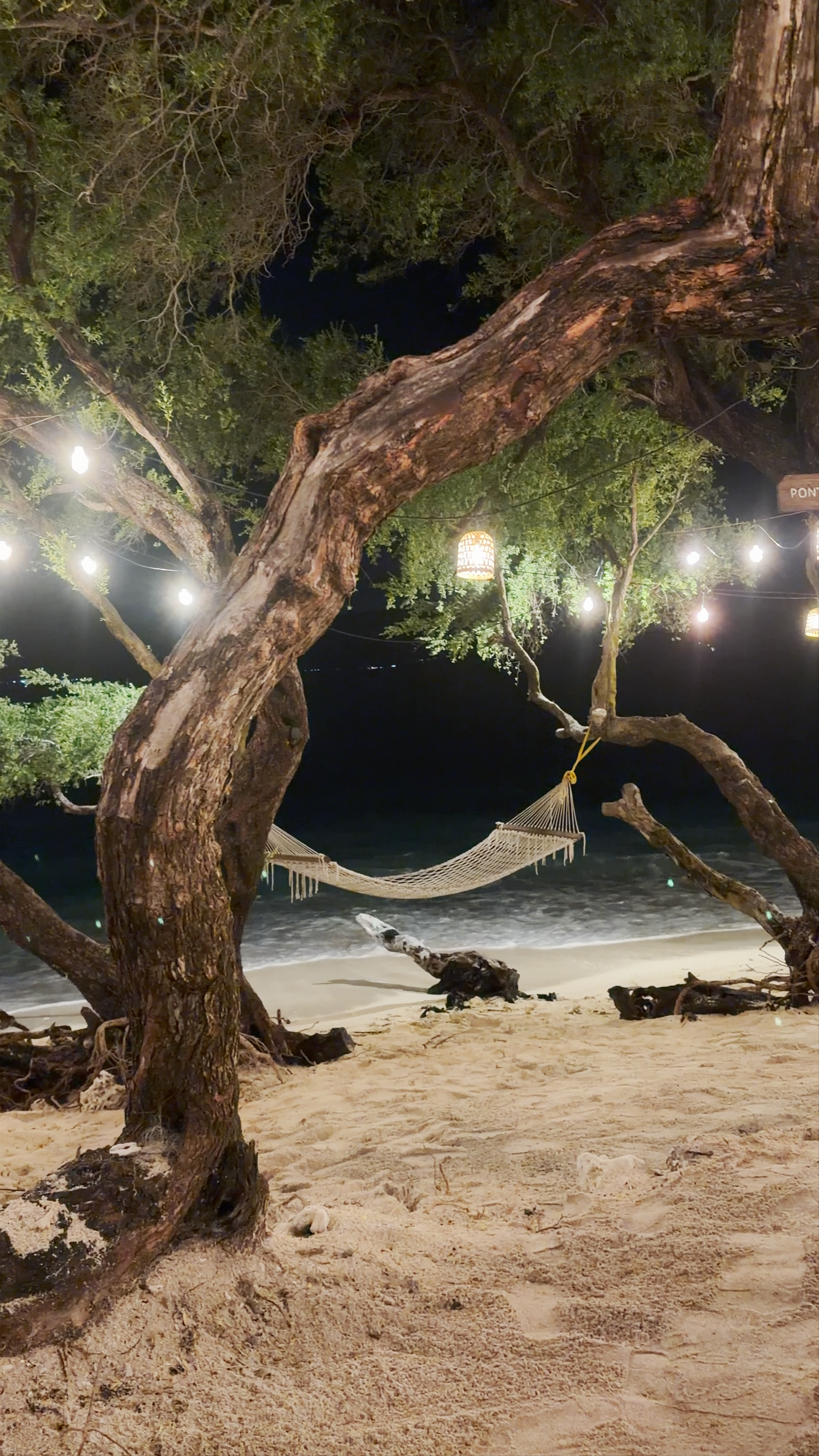 Magical Nighttime Hammock on Gili Trawangan Beach
