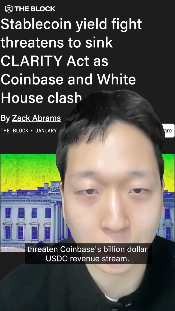Stablecoin yield fight & CLARITY Act