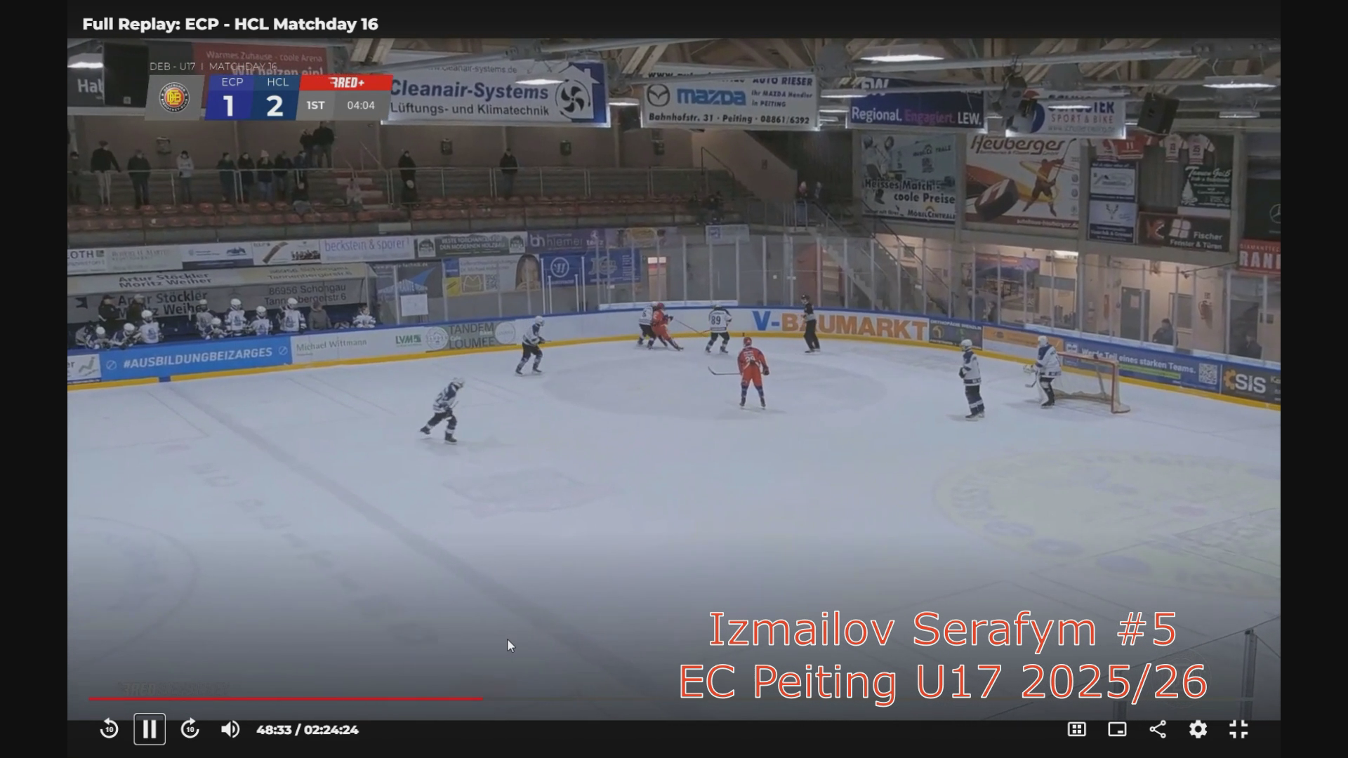 Serafym Izmailov's Dynamic Plays: U17 Highlights with EC Peiting