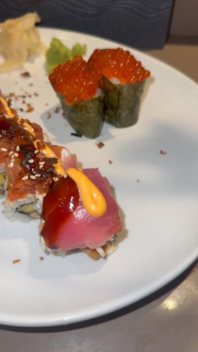 Sushi House - 22. House Special Roll & 16. Two Piece Ikura Nigiri - Japanese Near Me - San Bruno, California