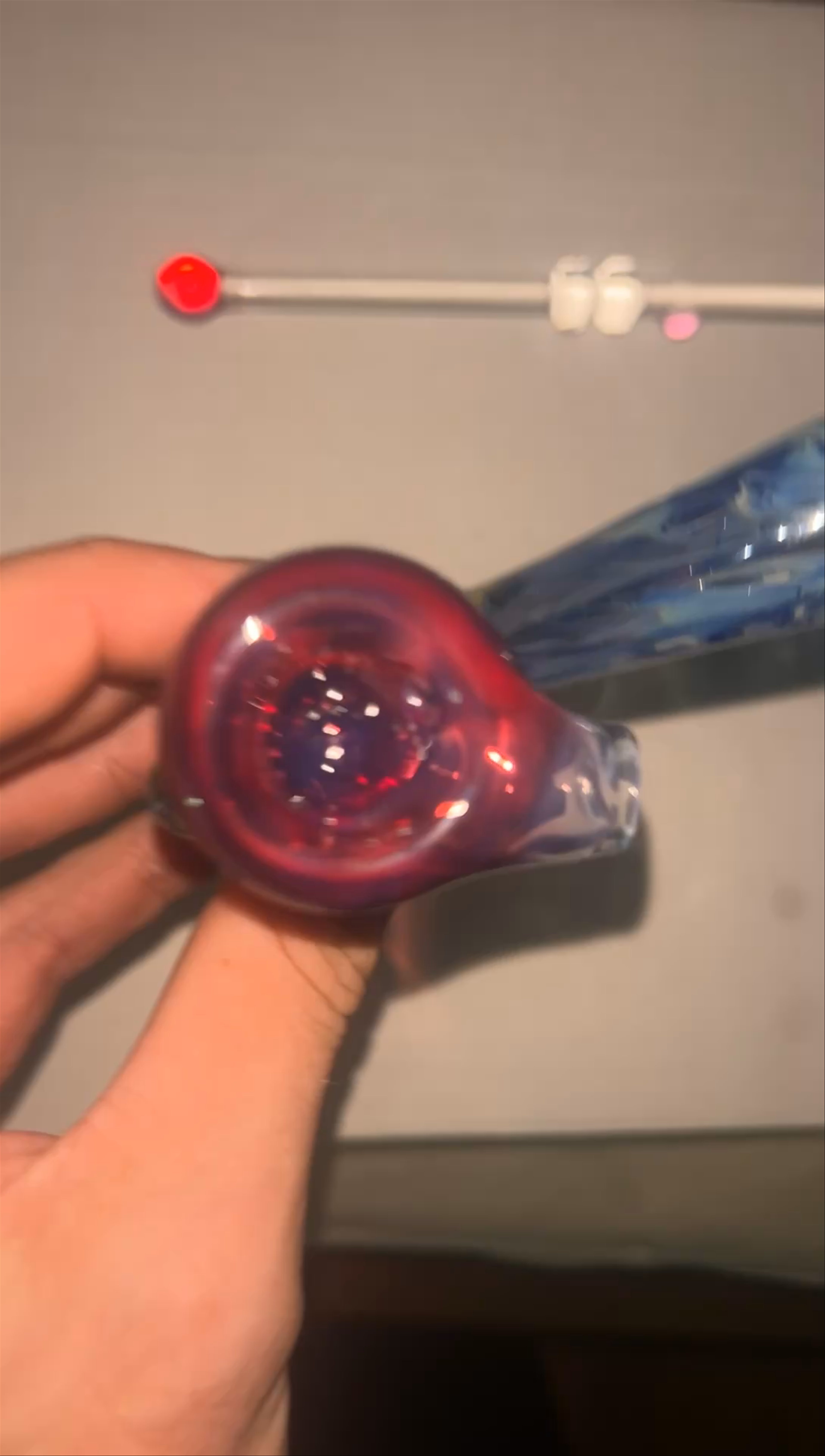 Preview pic of 3 hole hash pipe w/ hot stick