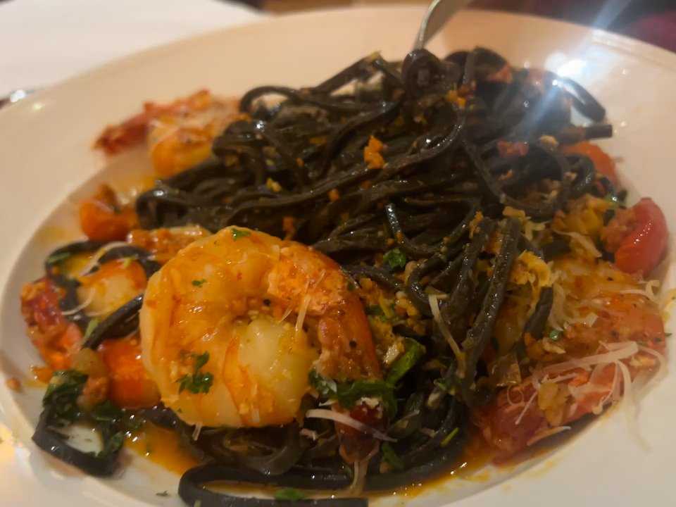 Italian Cucina - Seafood and squid ink pasta - Italian Near Me - Lakeside, California