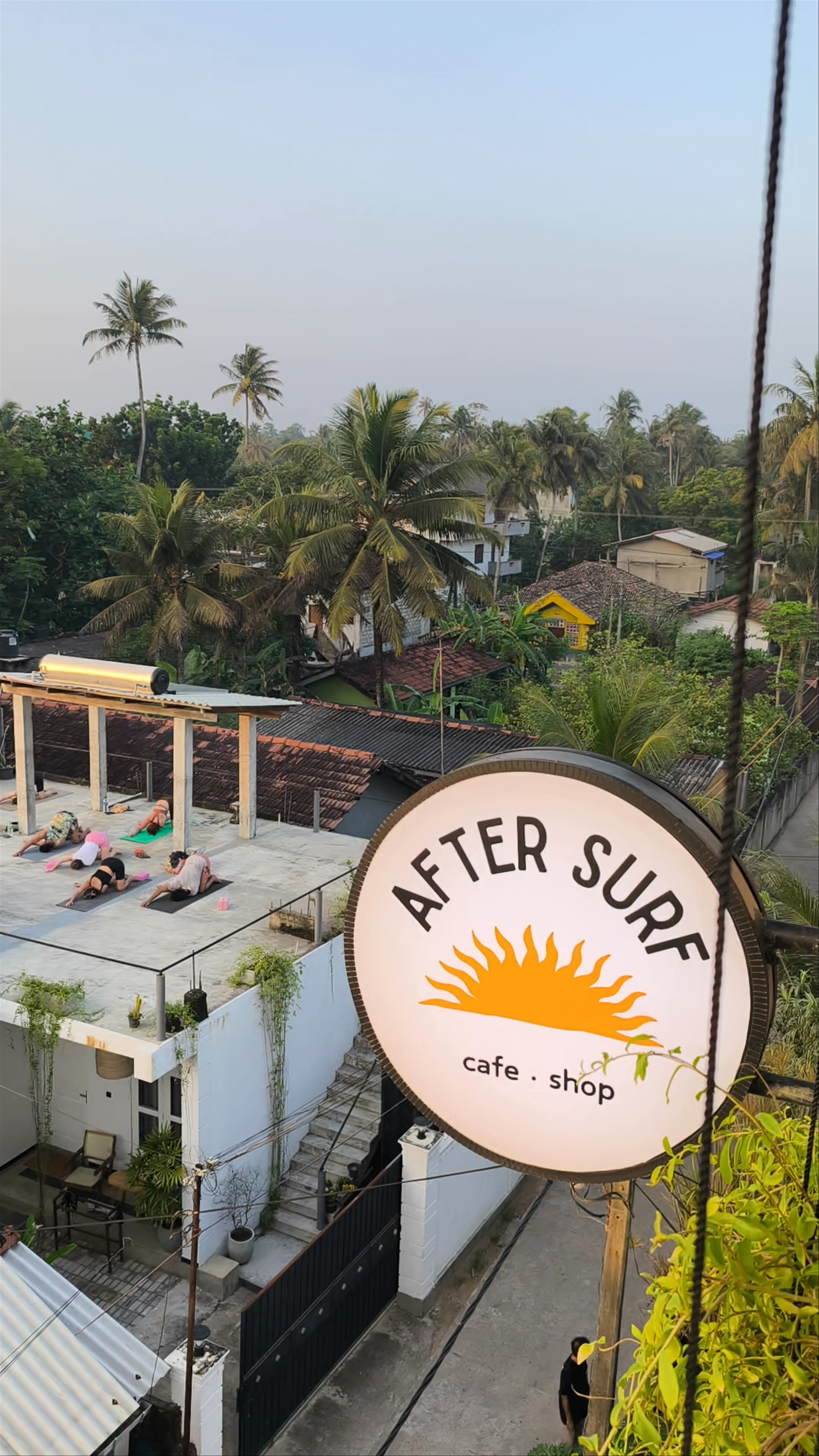 After surf rooftop cafe