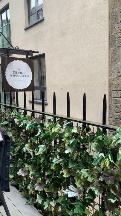 The Devil's Advocate - View from the outside patio - Wine Bars Near Me - Edinburgh, EDH
