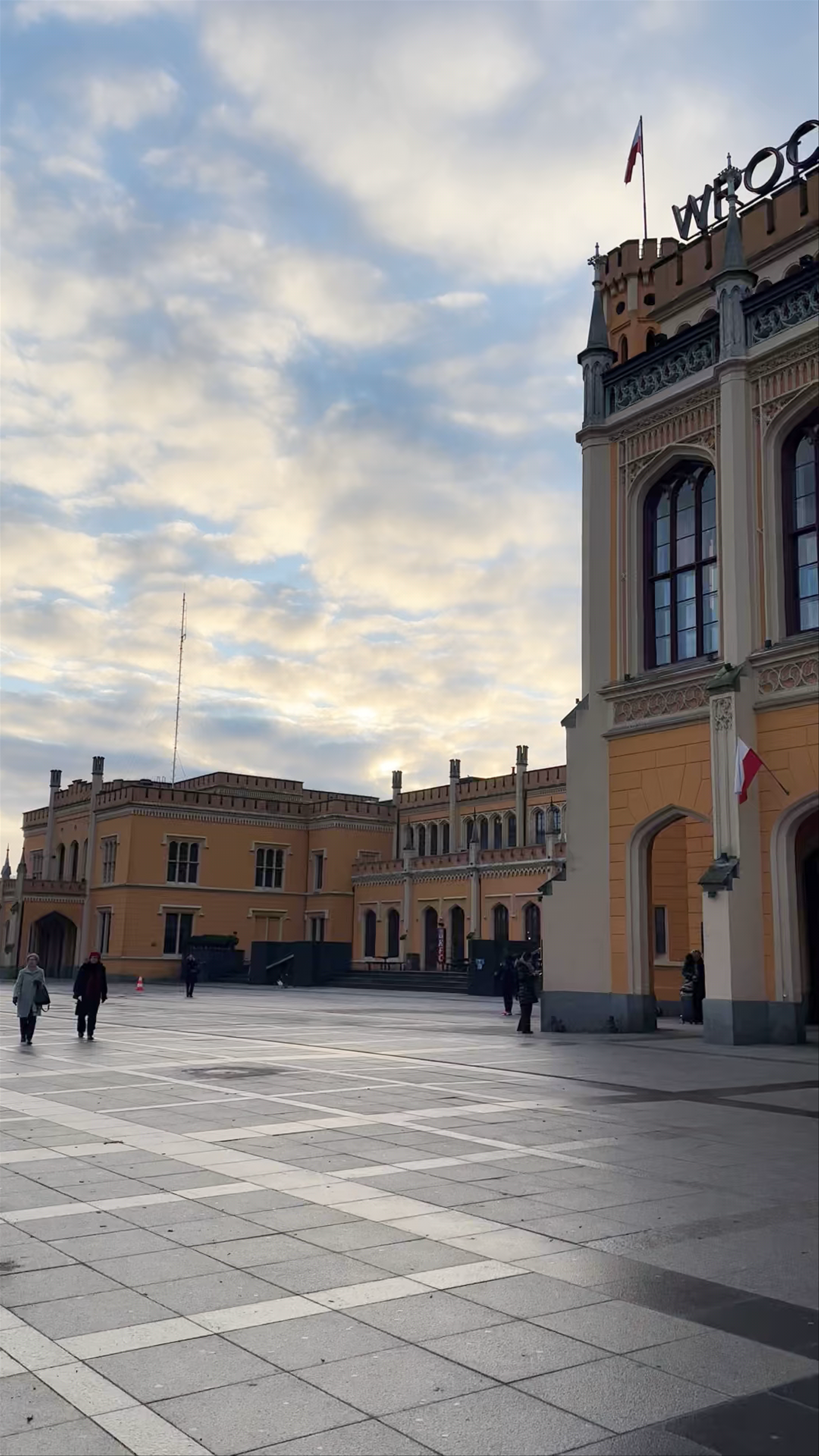 Wrocław Główny: Majestic Winter Morning at Poland's Historic Railway Station