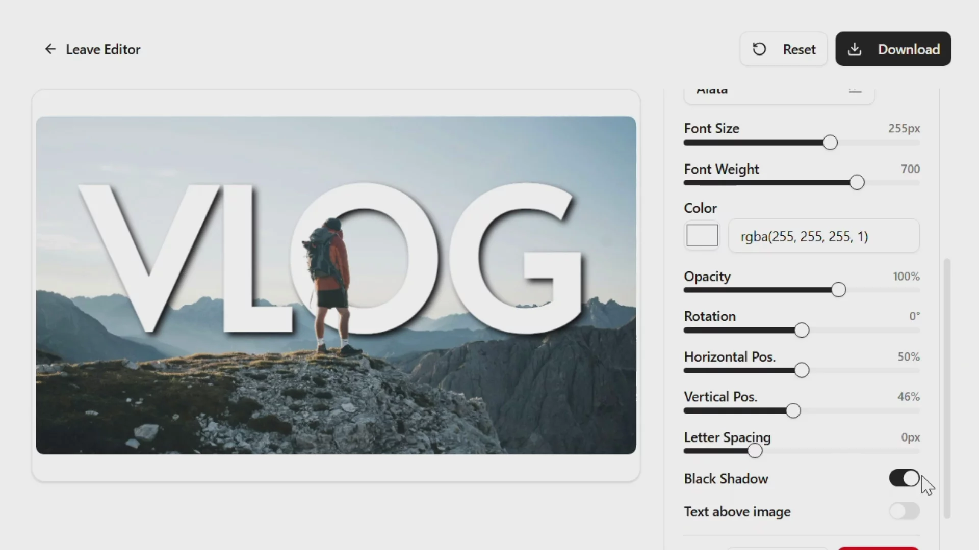 Text In Between image 1