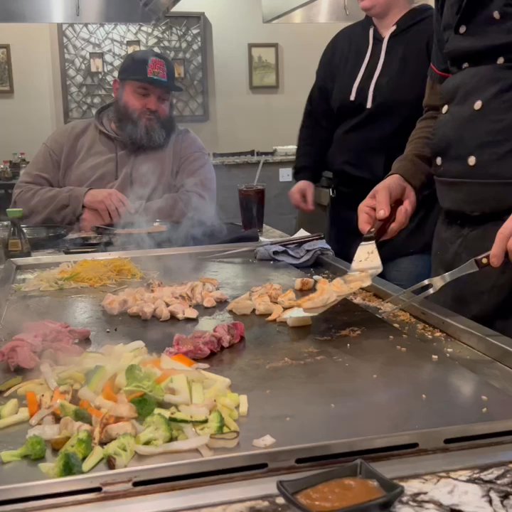 Fu-Ki - Our chef kickin some butt and grilling it up. - Japanese Near Me - Hayden, Idaho
