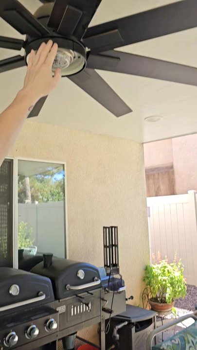 Valley Patios - Riverside - Water dripping out if 1st ceiling fan - Patio Coverings Near Me
