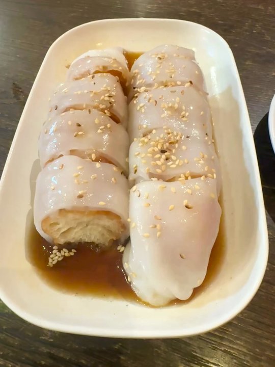 Gum Kuo Restaurant - All delicious dishes: Chinese donut rice noodle roll, golden sand pumpkin (aka salted egg pumpkin), and fish porridge. - Cantonese Near Me - Oakland, California