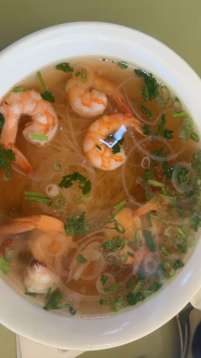Pho 54 - Shrimp Pho and Bread. Sorry took a bit of bread and forgot to take a picture. Dip Dip, so good. - Vietnamese Near Me - Westminster, California