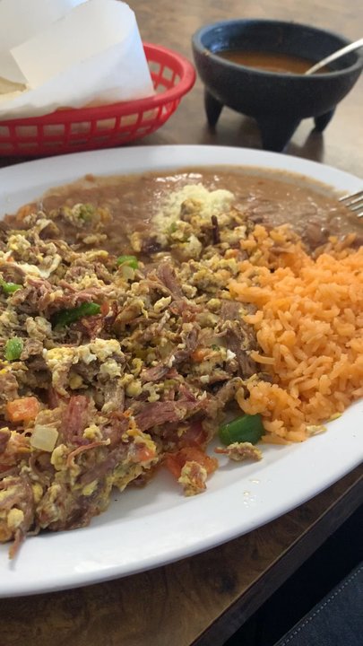 La Placita Restaurant - Machaca on point! Paired with freshly made tortillas is 100%. Bring your appetite! Buen provecho. - Mexican Near Me - Oxnard, California