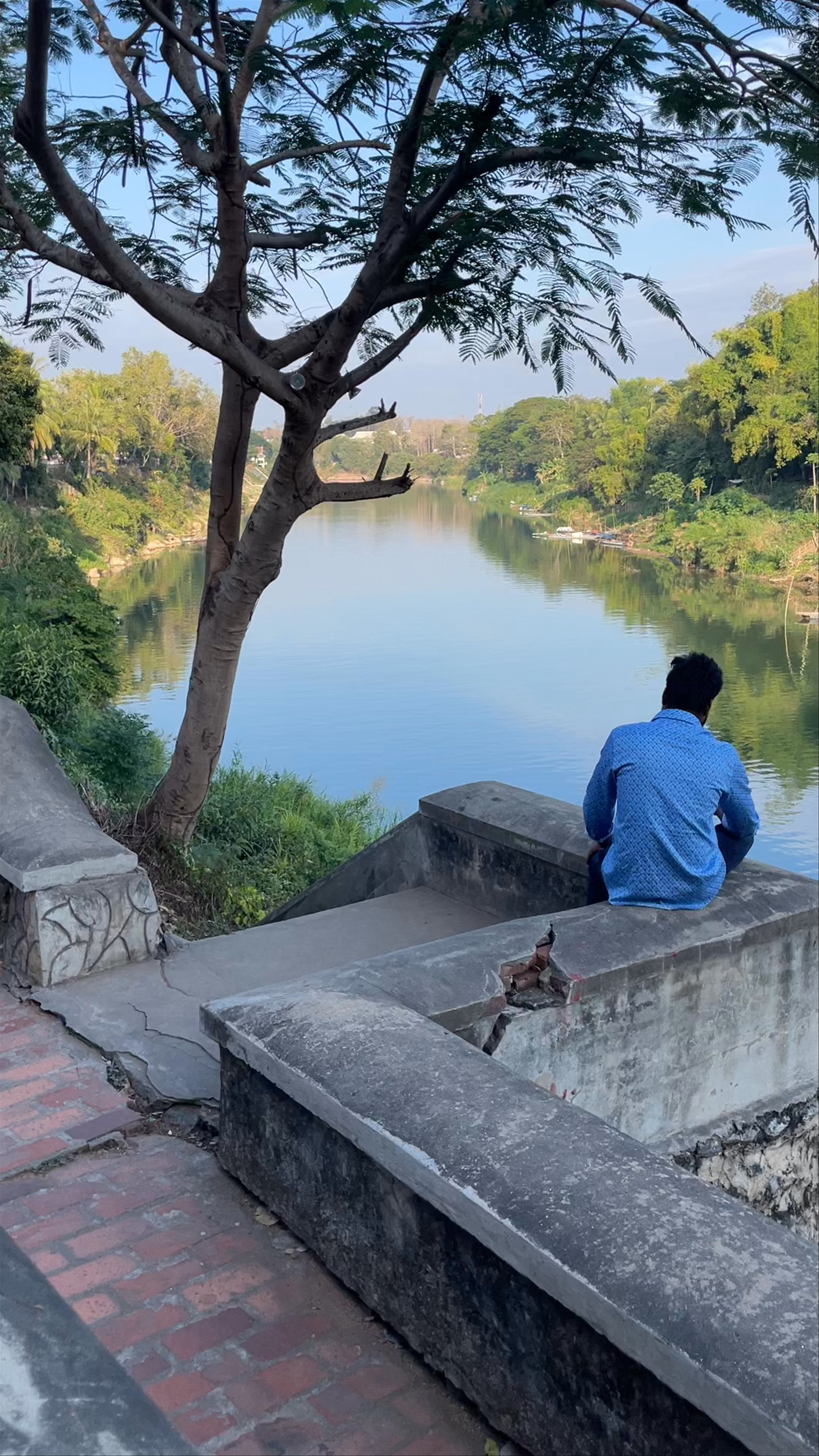 Bamboo Bridge over Nam Khan River, Luang Prabang – A Serene Riverside Escape