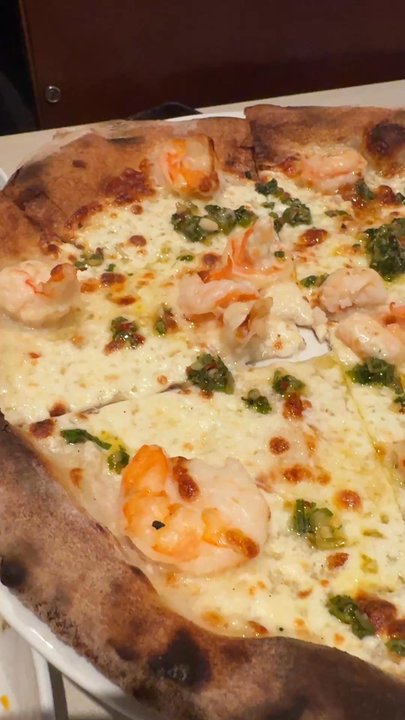 Sixty Vines - Shrimp pizza - New American Near Me - Dallas, Texas