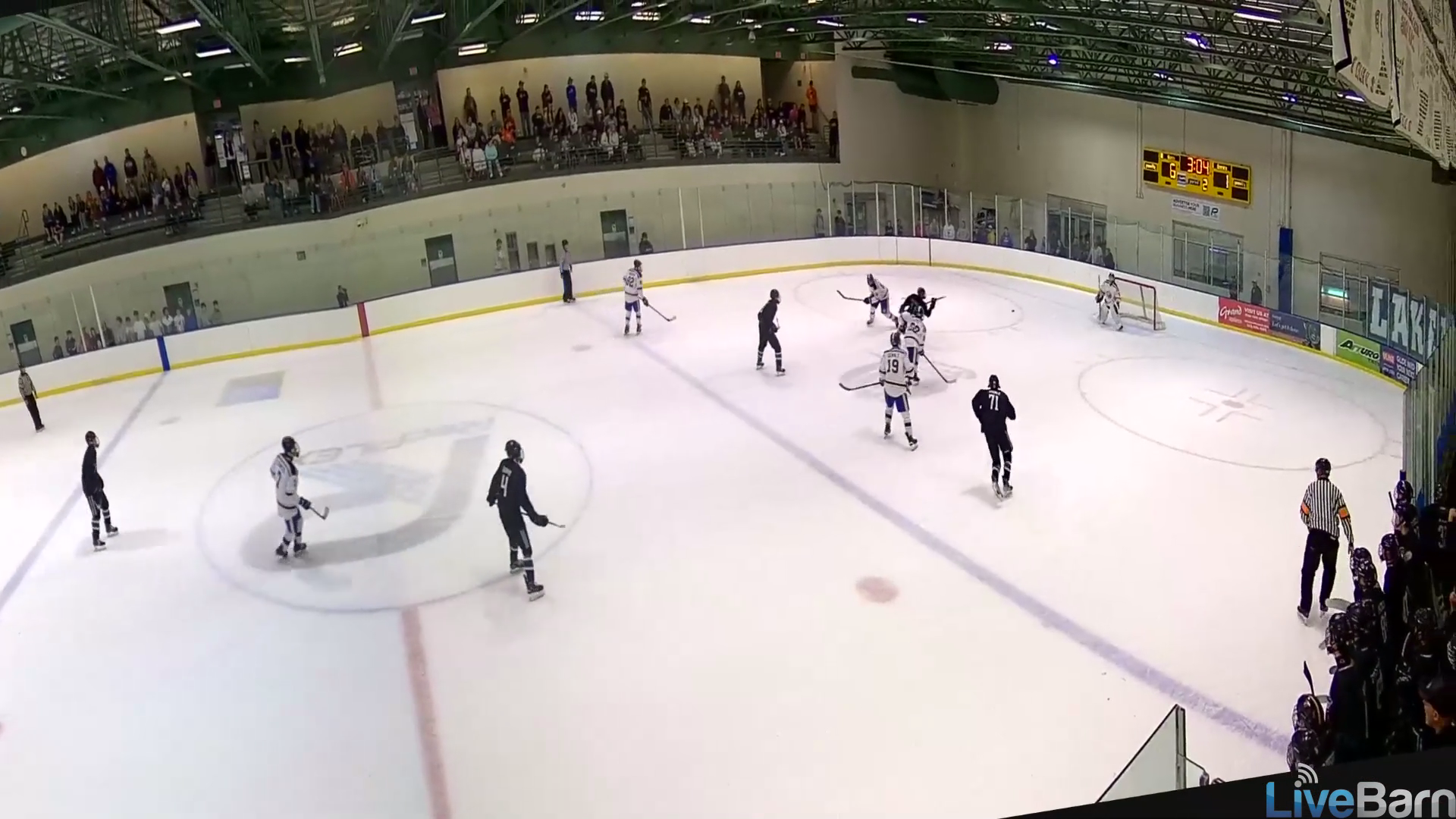 Alfonso Hermes #26 Lakers High School hockey.  One timer goal!