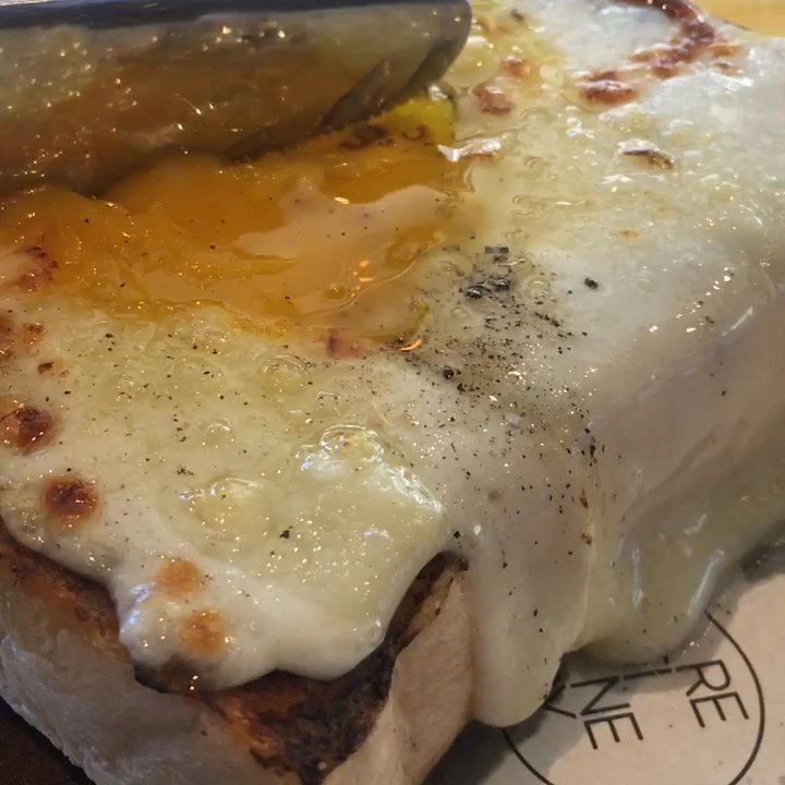 Refinery - Shirred Truffled Eggs on Toast- FUC'n amazing!  W/truffle oil, fontina, & mozzarella on thick toast w/house-made chips. - Cafes Near Me - Makati, NCR