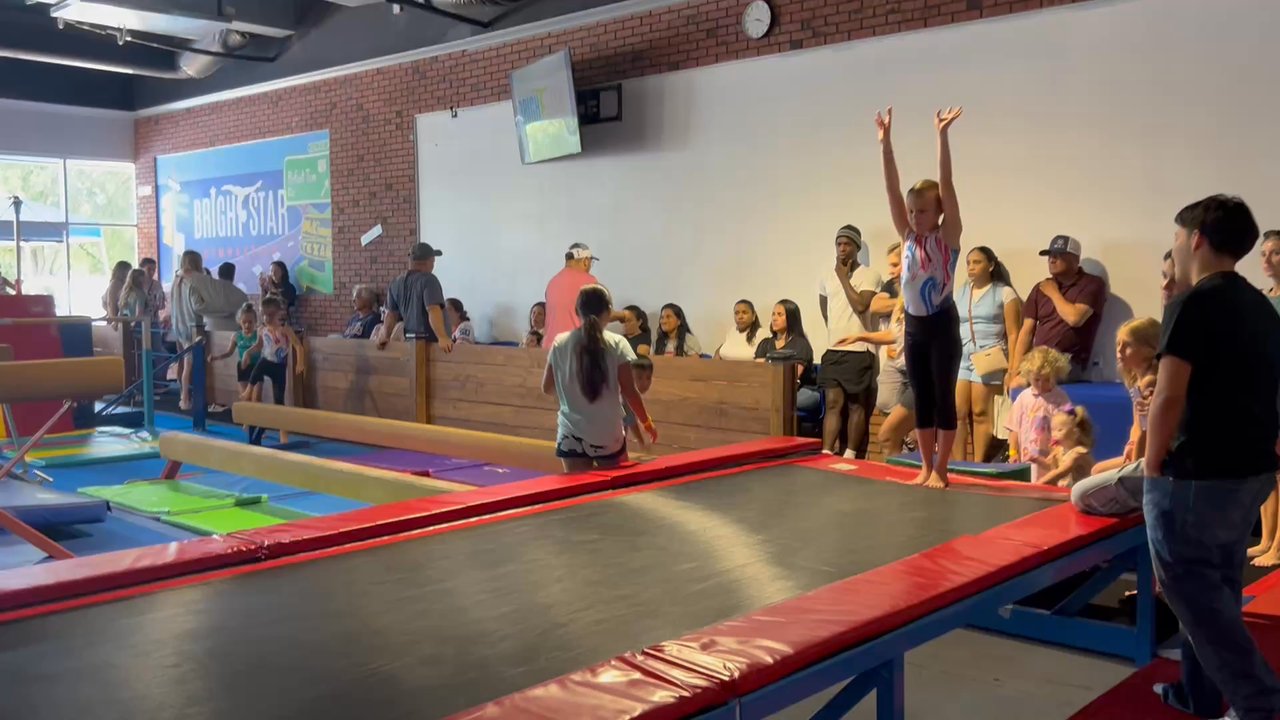 Bright Star Gymnastics - Tumble Track fun at Bright Star Gymnastics - Gymnastics Near Me - McKinney, Texas