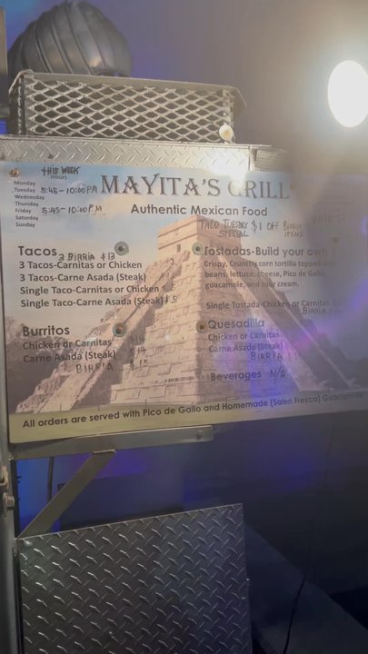 Mayita's Grill - Quick video of the Menu & Salsa y extras station. - Mexican Near Me - Honolulu, Hawaii