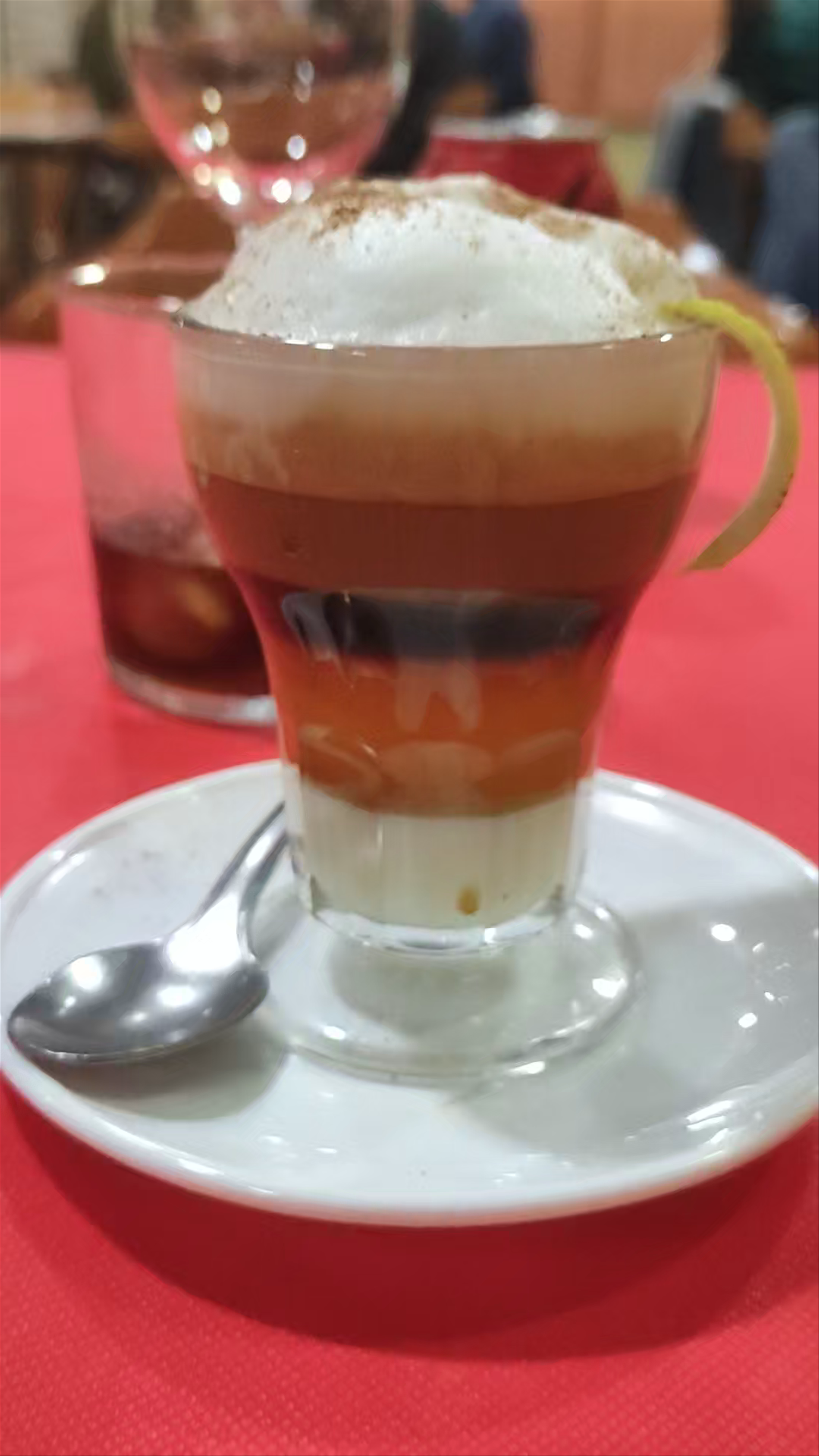 Indulge in a Spanish Classic: The Layered Coffee Experience at Cervecería-Bar Palas